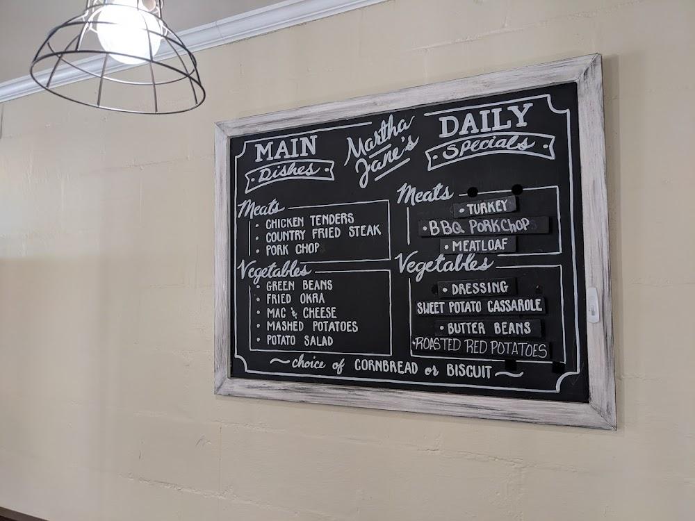 Martha Jane's Southern Cookin' Menu image 1