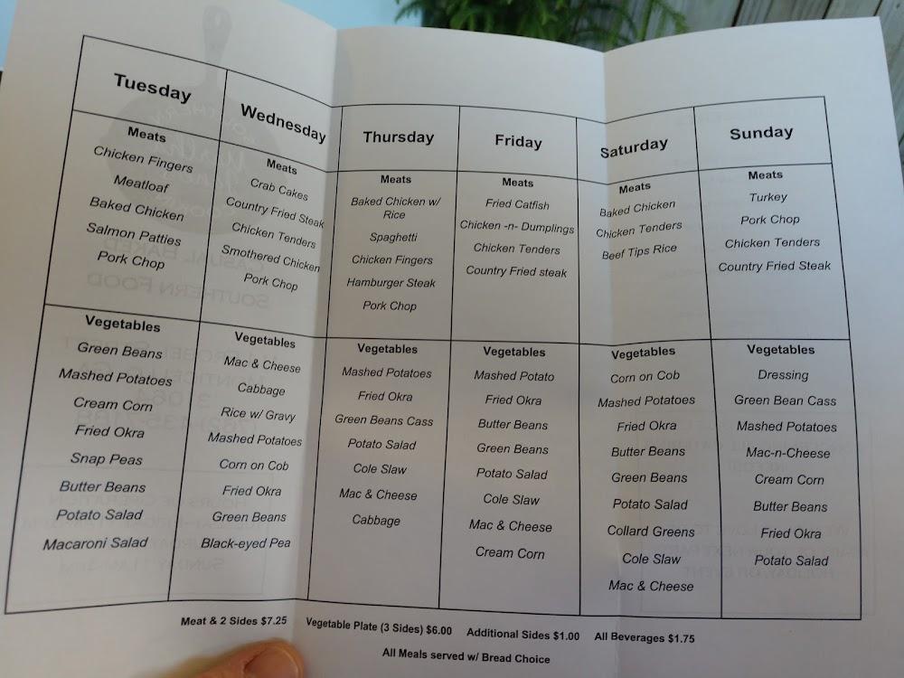 Martha Jane's Southern Cookin' Menu image 3