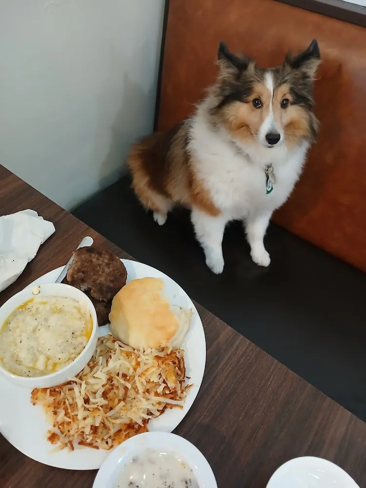 Sausage Biscuit Grits & Hashbrowns