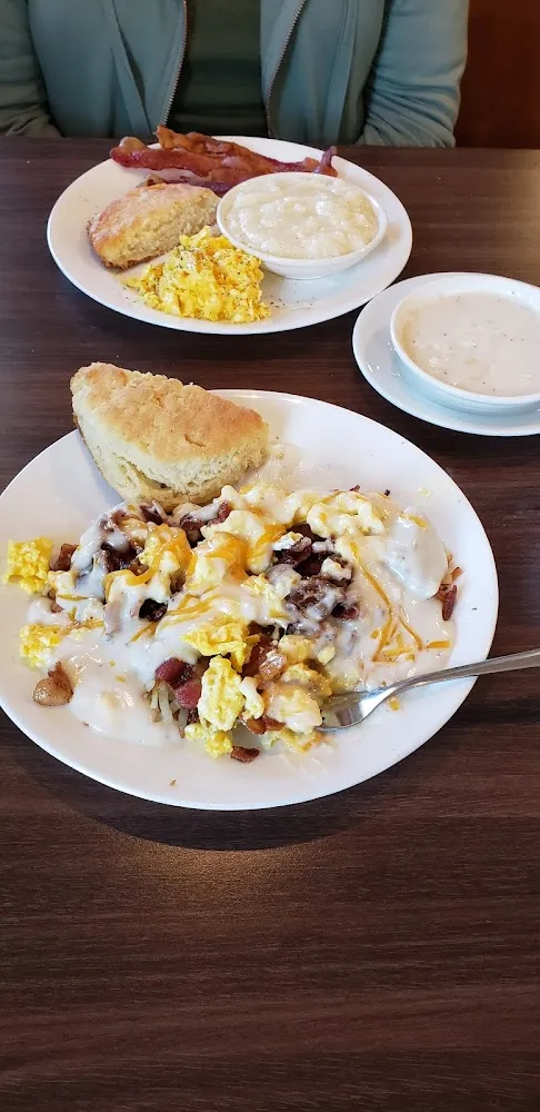 Smothered Hashbrowns and Only 1 2 of My Wife's Biscuit